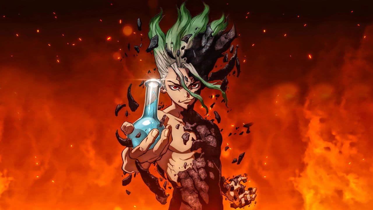 Dr. STONE background backdrop on NexFlixy